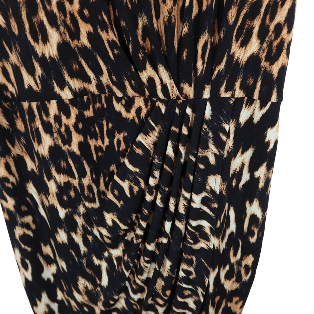 Calvin Klein Size 10 Abstract Leopard Print Sleev… - image 3